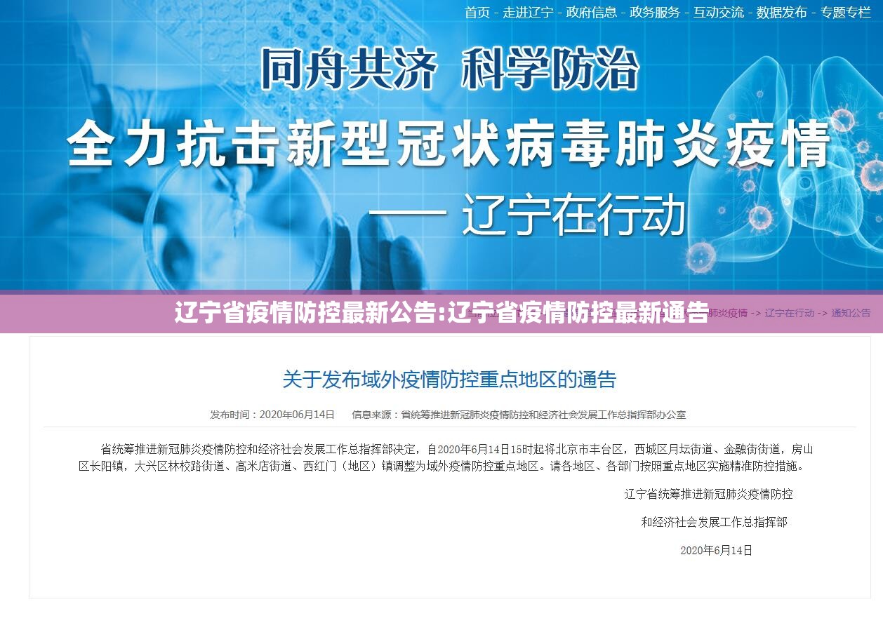 辽宁省疫情防控最新公告:辽宁省疫情防控最新通告
