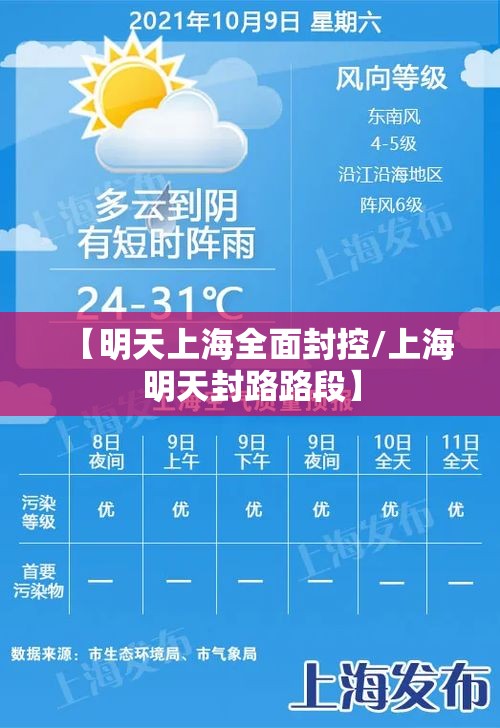 【明天上海全面封控/上海明天封路路段】