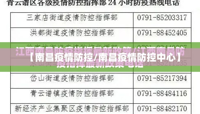 【南昌疫情防控/南昌疫情防控中心】