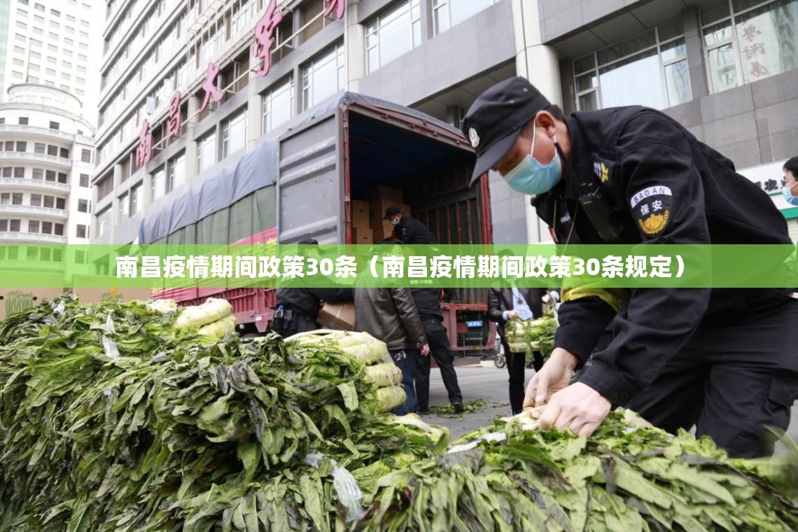 南昌疫情期间政策30条（南昌疫情期间政策30条规定）