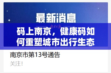 码上南京，健康码如何重塑城市出行生态