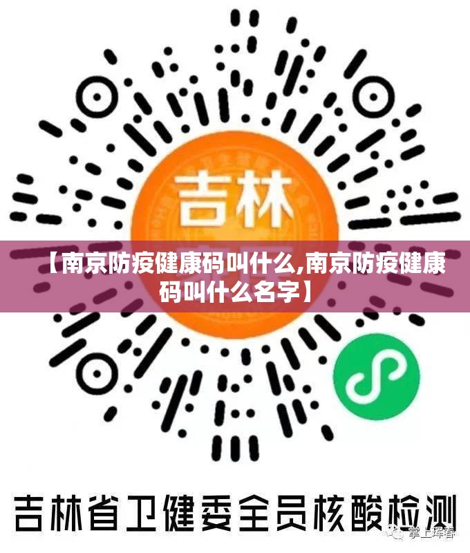 【南京防疫健康码叫什么,南京防疫健康码叫什么名字】