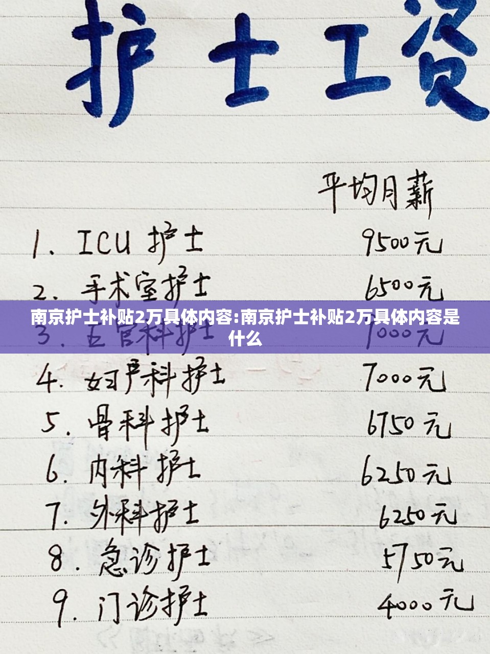 南京护士补贴2万具体内容:南京护士补贴2万具体内容是什么