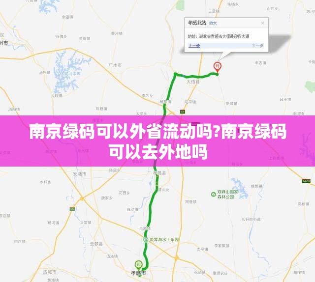 南京绿码可以外省流动吗?南京绿码可以去外地吗