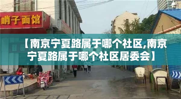 【南京宁夏路属于哪个社区,南京宁夏路属于哪个社区居委会】