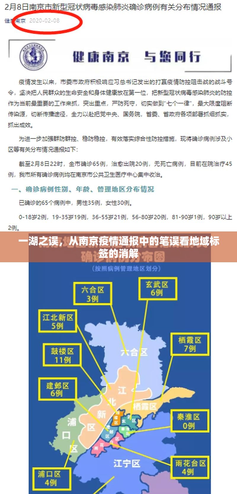 一湖之误，从南京疫情通报中的笔误看地域标签的消解