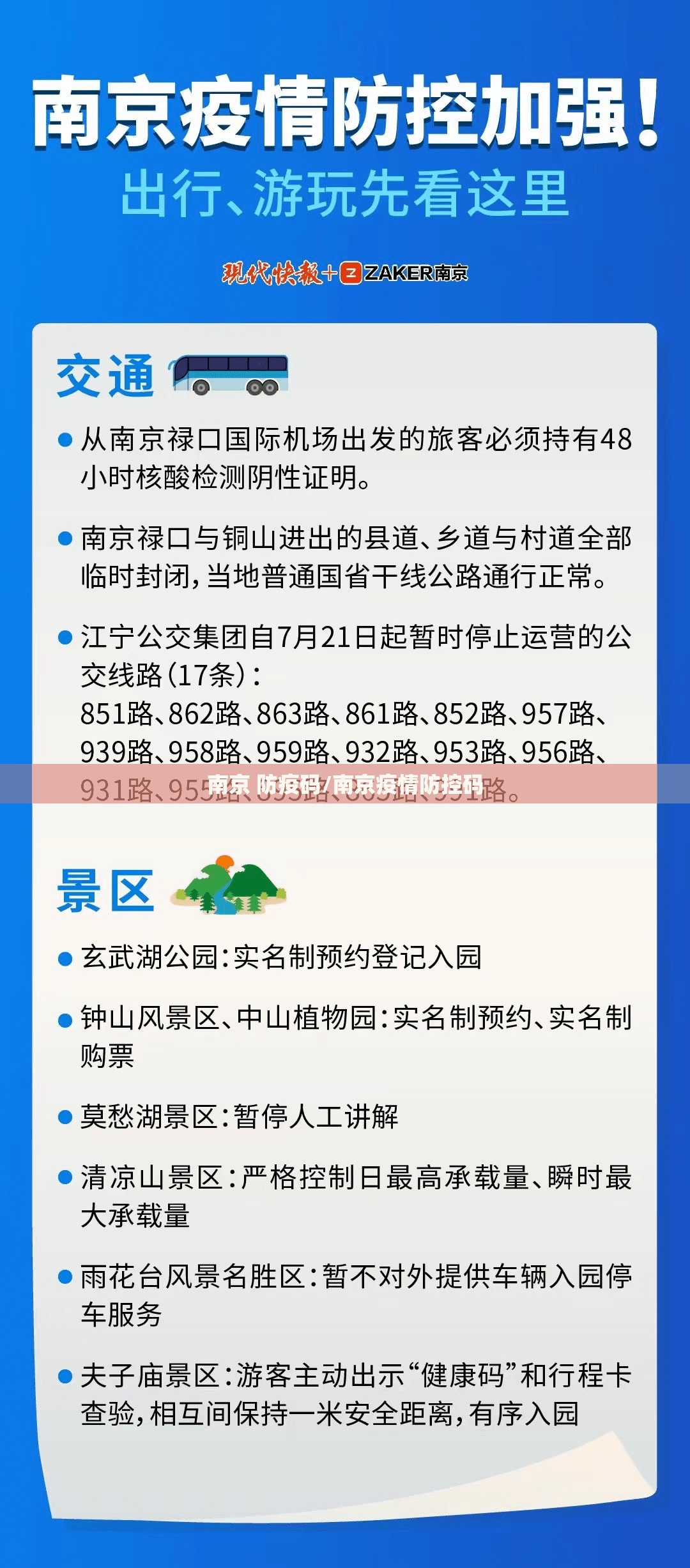 南京 防疫码/南京疫情防控码
