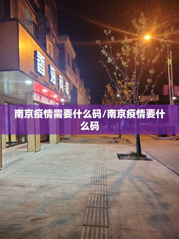南京疫情需要什么码/南京疫情要什么码