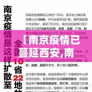 【南京疫情已蔓延西安,南京疫情已蔓延西安了吗】