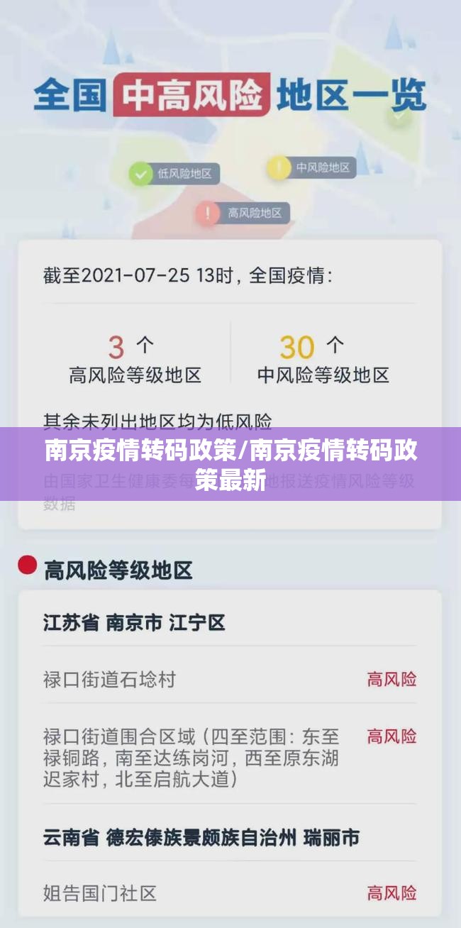 南京疫情转码政策/南京疫情转码政策最新