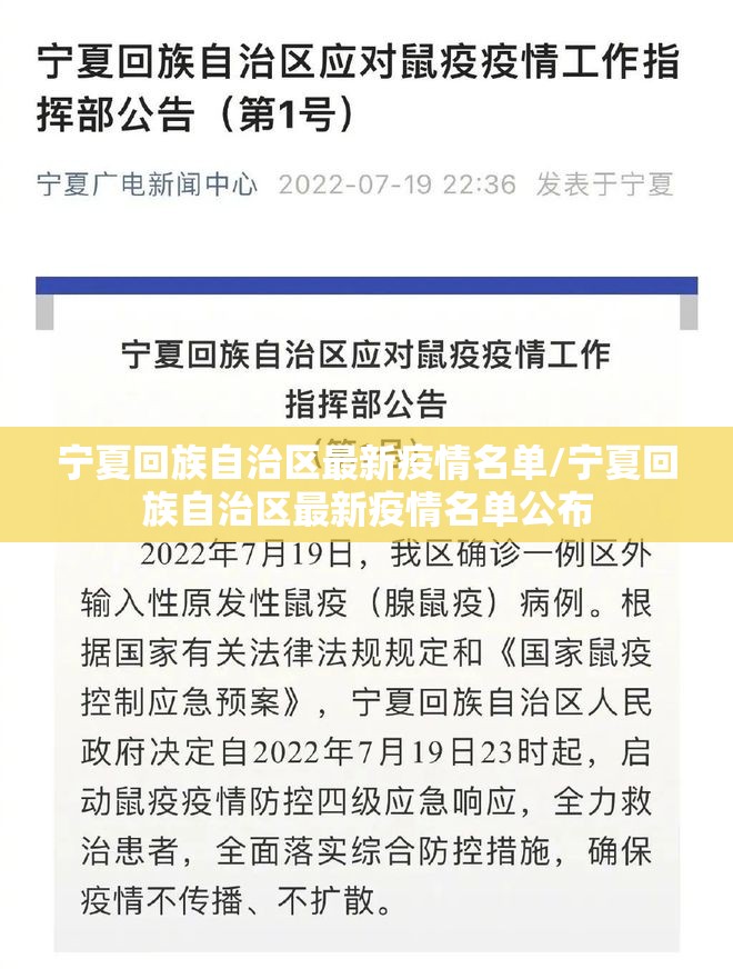 宁夏回族自治区最新疫情名单/宁夏回族自治区最新疫情名单公布