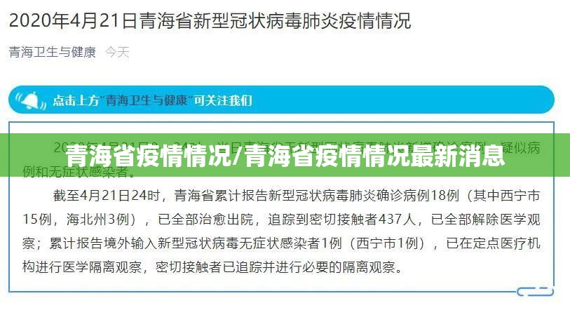 青海省疫情情况/青海省疫情情况最新消息