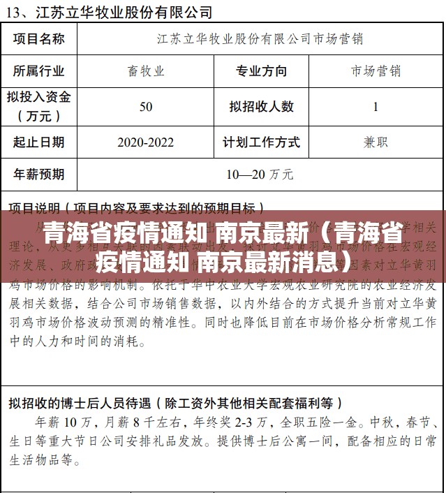 青海省疫情通知 南京最新（青海省疫情通知 南京最新消息）