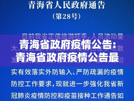 青海省政府疫情公告:青海省政府疫情公告最新