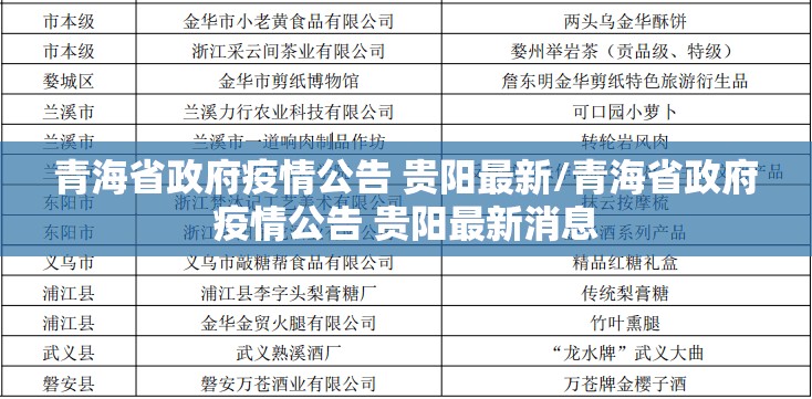 青海省政府疫情公告 贵阳最新/青海省政府疫情公告 贵阳最新消息
