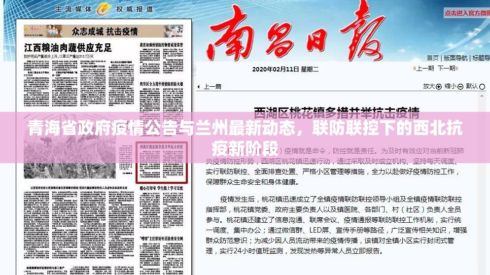 青海省政府疫情公告与兰州最新动态，联防联控下的西北抗疫新阶段