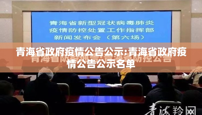 青海省政府疫情公告公示:青海省政府疫情公告公示名单