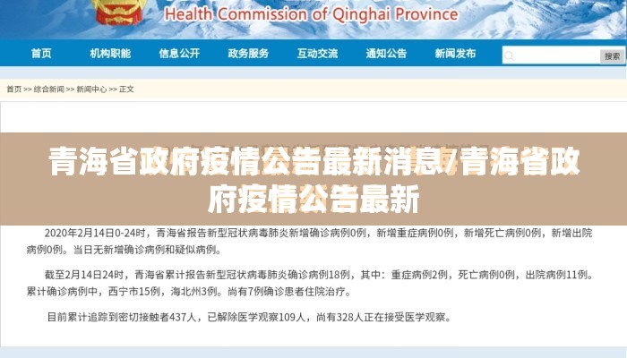 青海省政府疫情公告最新消息/青海省政府疫情公告最新