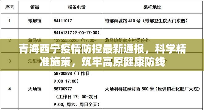 青海西宁疫情防控最新通报，科学精准施策，筑牢高原健康防线