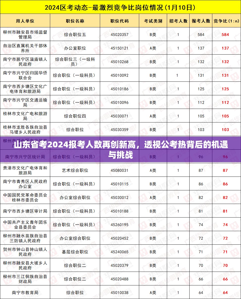 山东省考2024报考人数再创新高，透视公考热背后的机遇与挑战