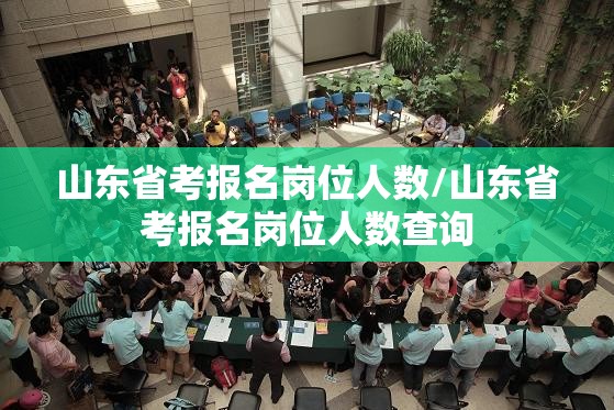山东省考报名岗位人数/山东省考报名岗位人数查询