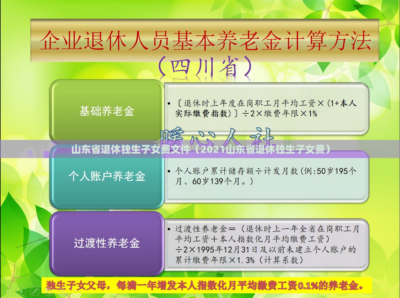 山东省退休独生子女费文件（2021山东省退休独生子女费）