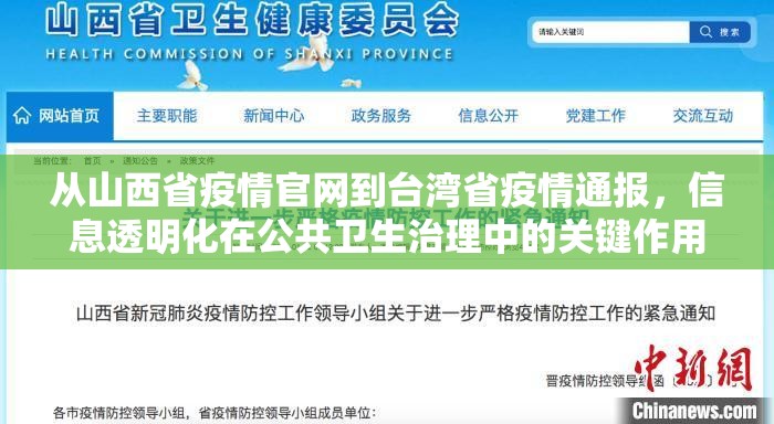 从山西省疫情官网到台湾省疫情通报，信息透明化在公共卫生治理中的关键作用