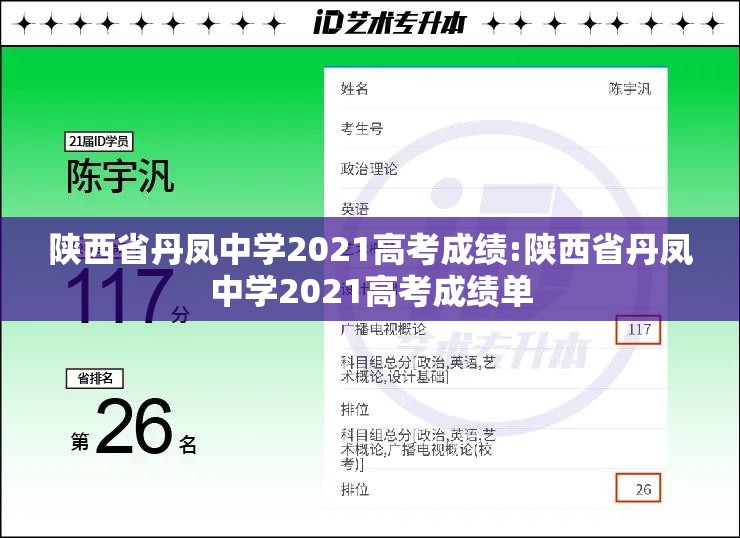 陕西省丹凤中学2021高考成绩:陕西省丹凤中学2021高考成绩单
