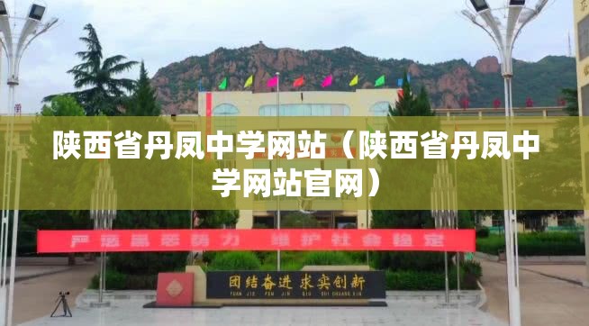 陕西省丹凤中学网站（陕西省丹凤中学网站官网）
