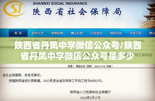 陕西省丹凤中学微信公众号/陕西省丹凤中学微信公众号是多少