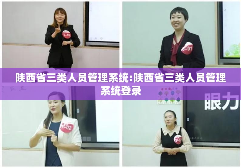 陕西省三类人员管理系统:陕西省三类人员管理系统登录
