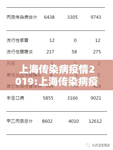 上海传染病疫情2019:上海传染病疫情2019年情况