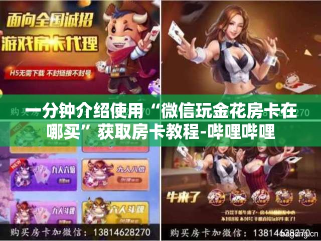 一分钟介绍使用“微信玩金花房卡在哪买”获取房卡教程-哔哩哔哩